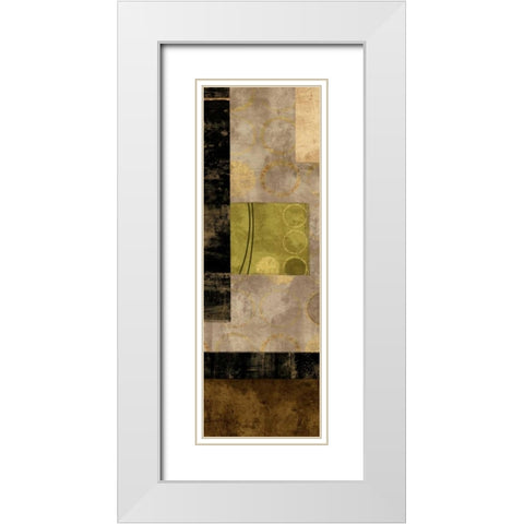 Elevate I White Modern Wood Framed Art Print with Double Matting by Nelson, Brent