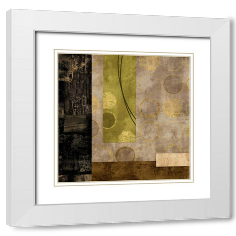 Escalate White Modern Wood Framed Art Print with Double Matting by Nelson, Brent
