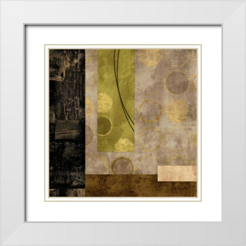 Escalate White Modern Wood Framed Art Print with Double Matting by Nelson, Brent