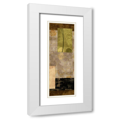 Elevate II White Modern Wood Framed Art Print with Double Matting by Nelson, Brent