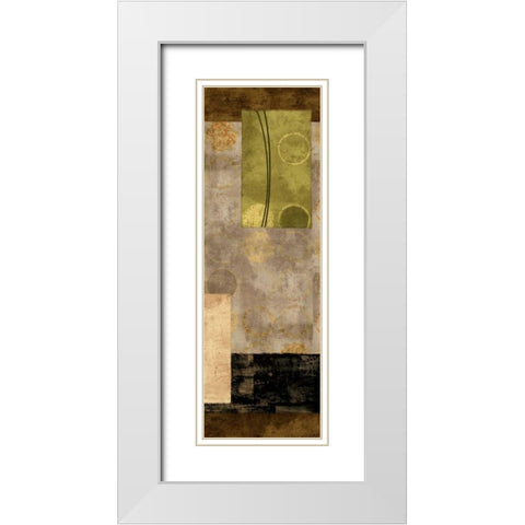 Elevate II White Modern Wood Framed Art Print with Double Matting by Nelson, Brent
