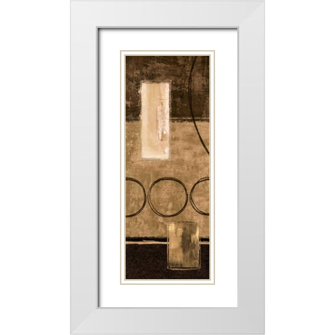 Pause to Reflect I White Modern Wood Framed Art Print with Double Matting by Nelson, Brent