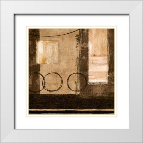 Buoyant White Modern Wood Framed Art Print with Double Matting by Nelson, Brent