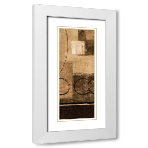 Pause to Reflect II White Modern Wood Framed Art Print with Double Matting by Nelson, Brent
