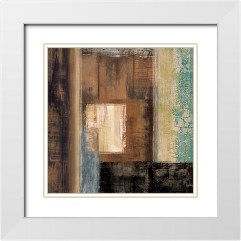 Boundless I White Modern Wood Framed Art Print with Double Matting by Nelson, Brent