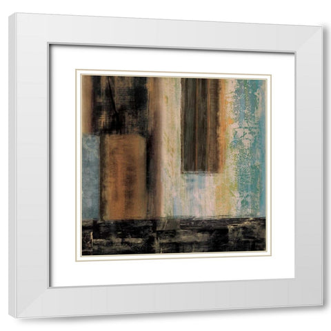 Boundless II White Modern Wood Framed Art Print with Double Matting by Nelson, Brent