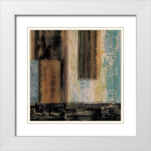 Boundless II White Modern Wood Framed Art Print with Double Matting by Nelson, Brent
