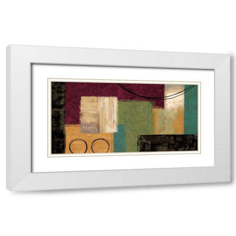 Night Moves White Modern Wood Framed Art Print with Double Matting by Nelson, Brent