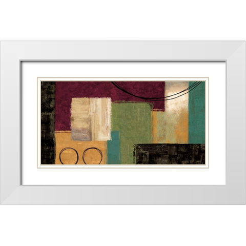 Night Moves White Modern Wood Framed Art Print with Double Matting by Nelson, Brent