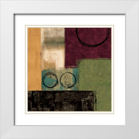 For the Sake of It I White Modern Wood Framed Art Print with Double Matting by Nelson, Brent