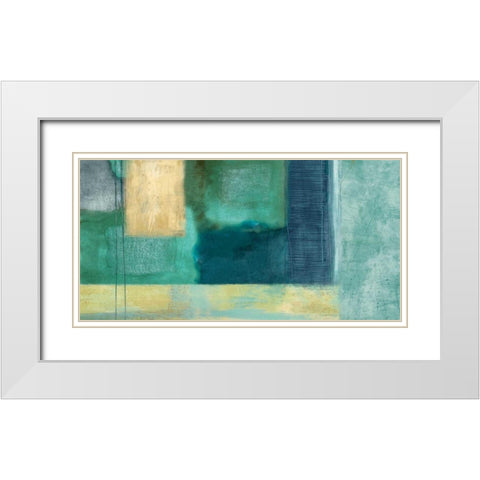 The Engagement White Modern Wood Framed Art Print with Double Matting by Nelson, Brent