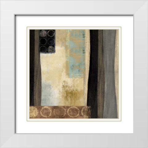 By the Way II White Modern Wood Framed Art Print with Double Matting by Nelson, Brent