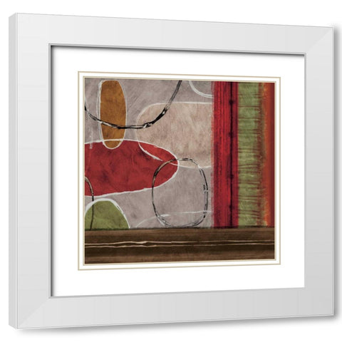 Abracadabra I White Modern Wood Framed Art Print with Double Matting by Nelson, Brent