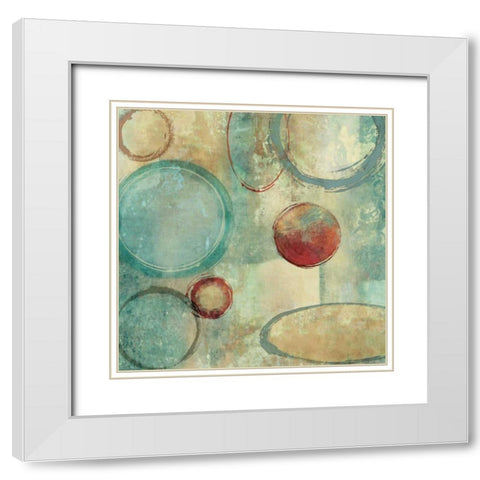 Yes I White Modern Wood Framed Art Print with Double Matting by Nelson, Brent