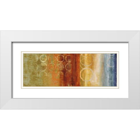 Luxuriate II White Modern Wood Framed Art Print with Double Matting by Nelson, Brent