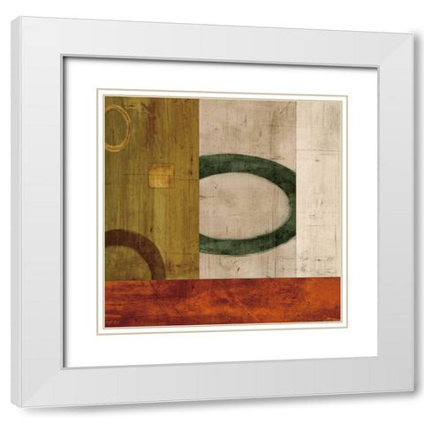 Next II White Modern Wood Framed Art Print with Double Matting by Nelson, Brent