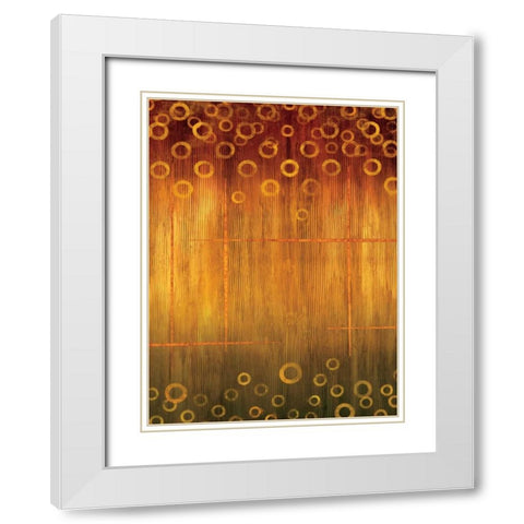 Ascending II White Modern Wood Framed Art Print with Double Matting by Nelson, Brent
