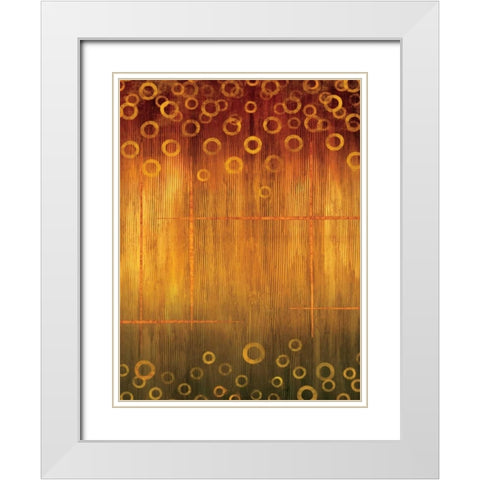 Ascending II White Modern Wood Framed Art Print with Double Matting by Nelson, Brent