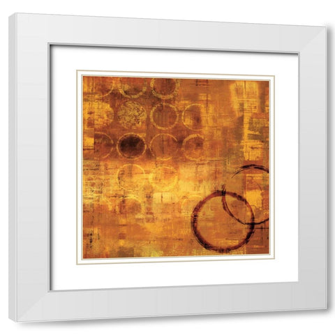 De Oro White Modern Wood Framed Art Print with Double Matting by Nelson, Brent