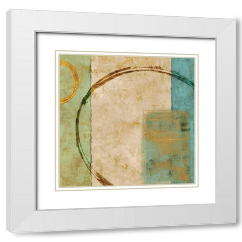 Relativity II White Modern Wood Framed Art Print with Double Matting by Nelson, Brent