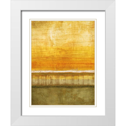 Skys the Limit I White Modern Wood Framed Art Print with Double Matting by Nelson, Brent