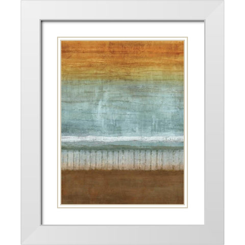 Skys the Limit II White Modern Wood Framed Art Print with Double Matting by Nelson, Brent