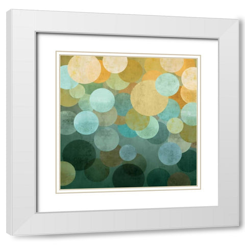Upward I White Modern Wood Framed Art Print with Double Matting by Nelson, Brent