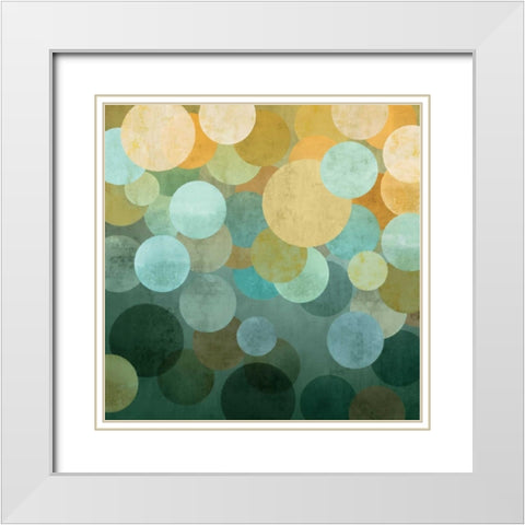 Upward I White Modern Wood Framed Art Print with Double Matting by Nelson, Brent