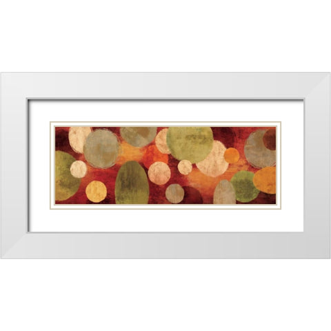 With Gusto II White Modern Wood Framed Art Print with Double Matting by Nelson, Brent