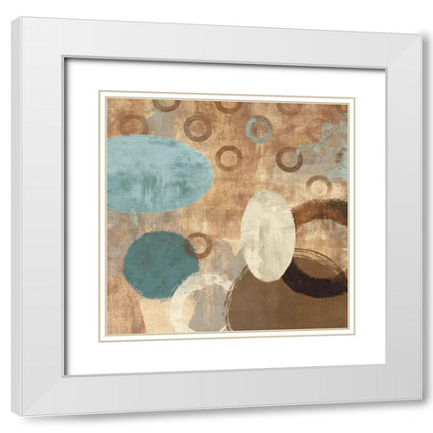 Happy Go Lucky II White Modern Wood Framed Art Print with Double Matting by Nelson, Brent