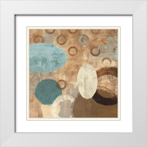 Happy Go Lucky II White Modern Wood Framed Art Print with Double Matting by Nelson, Brent