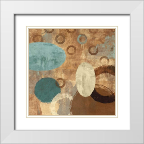 Happy Go Lucky II White Modern Wood Framed Art Print with Double Matting by Nelson, Brent