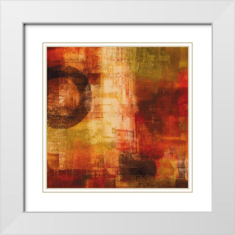 Brave New World II White Modern Wood Framed Art Print with Double Matting by Nelson, Brent