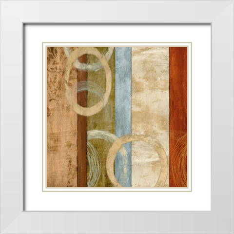 Behind the Scenes I White Modern Wood Framed Art Print with Double Matting by Nelson, Brent