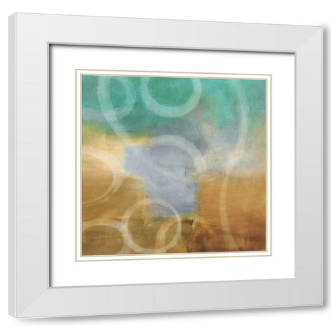 Ethereal II White Modern Wood Framed Art Print with Double Matting by Nelson, Brent
