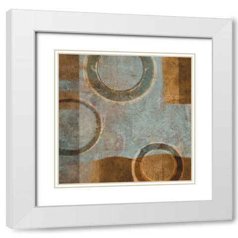 Go II White Modern Wood Framed Art Print with Double Matting by Nelson, Brent