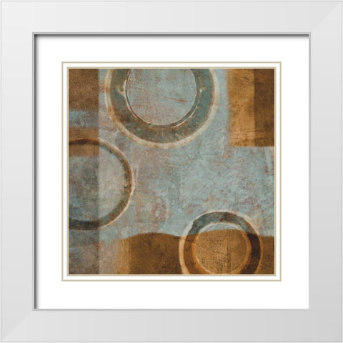 Go II White Modern Wood Framed Art Print with Double Matting by Nelson, Brent