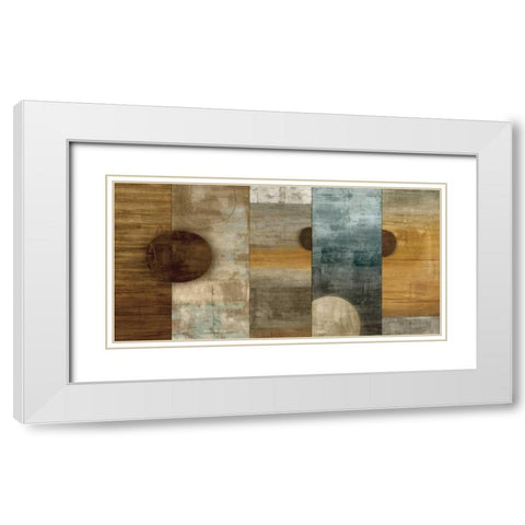 Passing By White Modern Wood Framed Art Print with Double Matting by Nelson, Brent