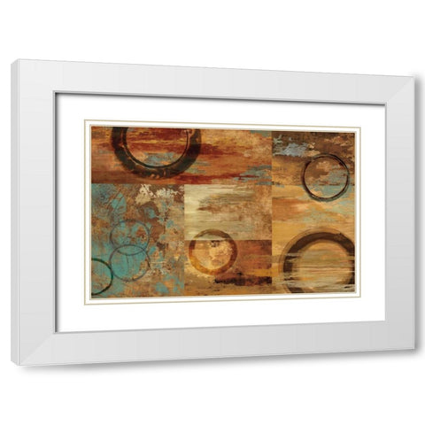 Its All Relative White Modern Wood Framed Art Print with Double Matting by Nelson, Brent