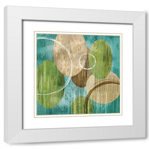 Authentic II White Modern Wood Framed Art Print with Double Matting by Nelson, Brent