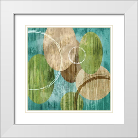 Authentic II White Modern Wood Framed Art Print with Double Matting by Nelson, Brent