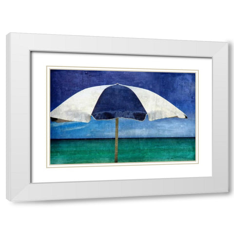 In The Shade White Modern Wood Framed Art Print with Double Matting by Carter, Charlie