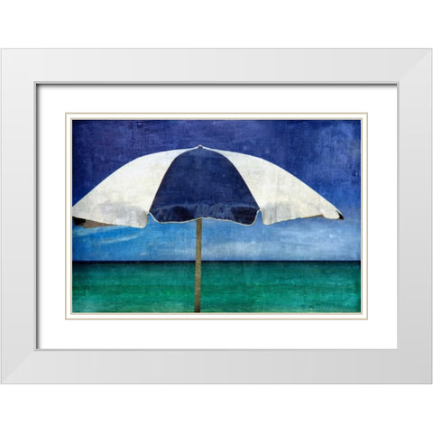 In The Shade White Modern Wood Framed Art Print with Double Matting by Carter, Charlie