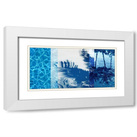 Palm Resort I White Modern Wood Framed Art Print with Double Matting by Carter, Charlie