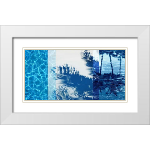 Palm Resort I White Modern Wood Framed Art Print with Double Matting by Carter, Charlie