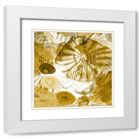 Underwater Perspective in Gold I White Modern Wood Framed Art Print with Double Matting by Carter, Charlie