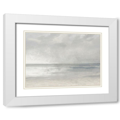 Pastel Seascape IIB White Modern Wood Framed Art Print with Double Matting by McKee, Christy