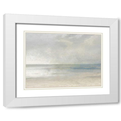 Pastel Seascape III White Modern Wood Framed Art Print with Double Matting by McKee, Christy
