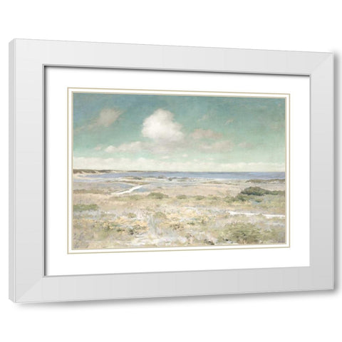 Water View White Modern Wood Framed Art Print with Double Matting by McKee, Christy