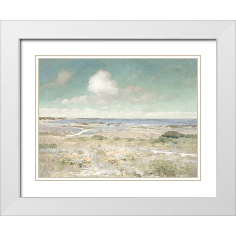 Water View White Modern Wood Framed Art Print with Double Matting by McKee, Christy